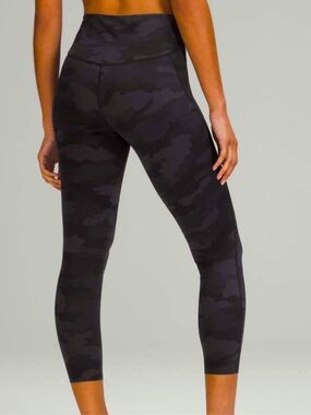 Lululemon Base Pace 25” HR Running Tight Heritage 365 Camo Deep Coal Multi 6